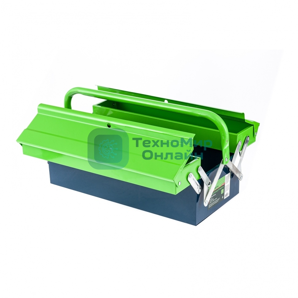 Ящик для инструмента Сибртех 430х200х160 мм, три секции, металлический