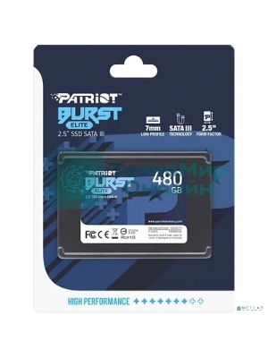 Накопитель SSD Patriot Burst Elite, 480Gb, SATA, 2.5