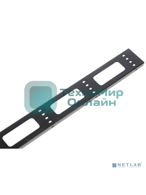 Вертикальный кабельный органайзер для стойки внешний с окнами ЦМО, ширина 95 мм 38U, черный (ВКО-СТК-38-9005)