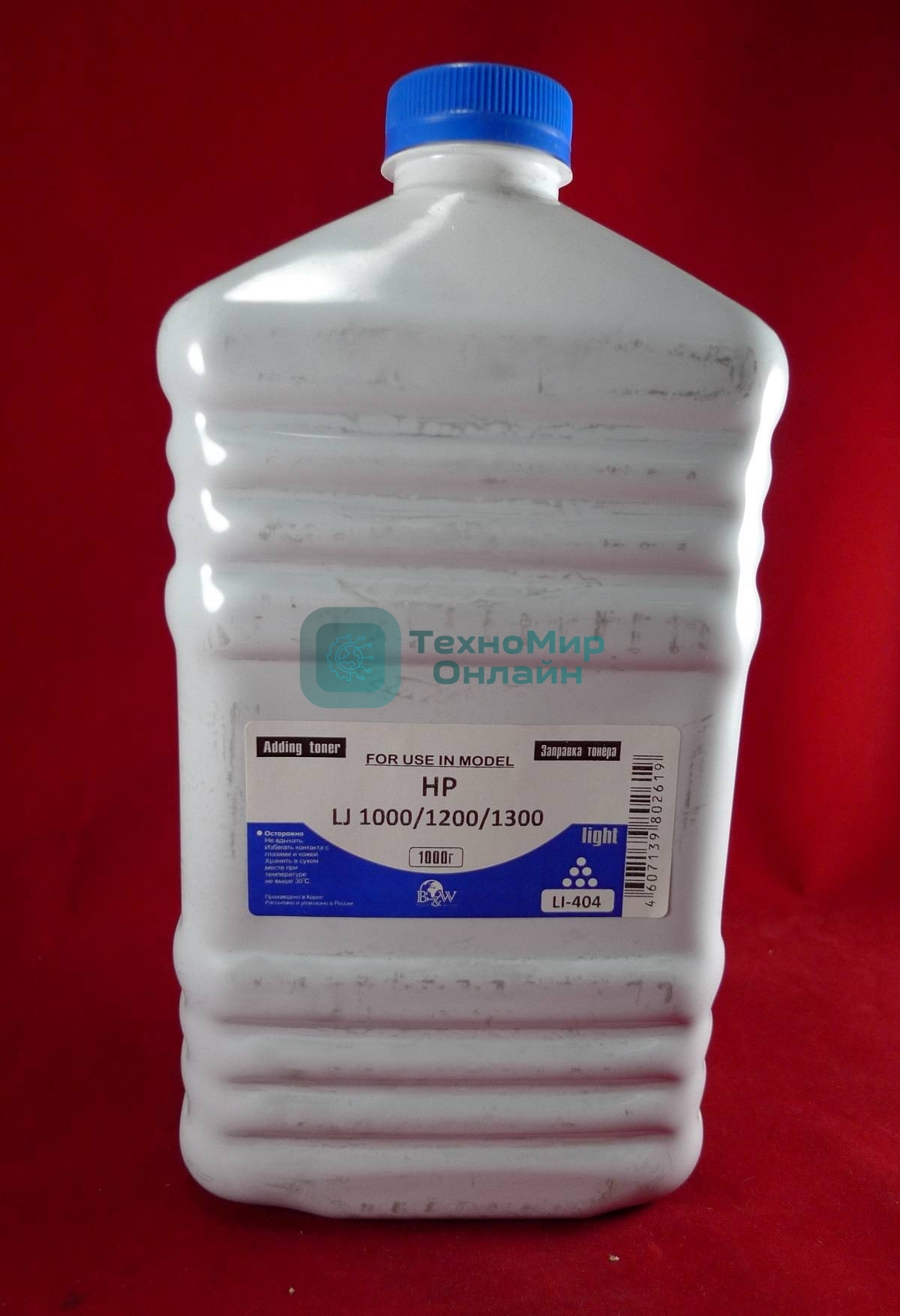 Тонер HP LJ 1200/1300/1000W (кан. 1кг.) B&W Light фас России