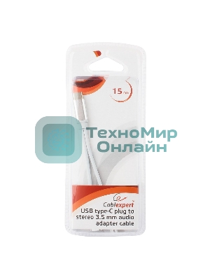 Переходник Cablexpert Переходник USB, USB Type-C/Jack3.5 F+ Type-C F, пакет (CCA-UC3.5F-02-W)