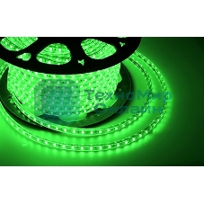 Лента светодиодная Neon-night 220 В, 10х7 мм, IP67, SMD 2835, 60 LED/m, цвет свечения зеленый, бухта 100 м