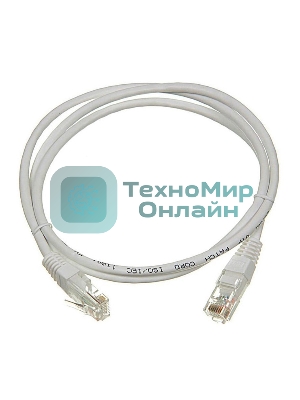 Патч-корд LANMASTER UTP LAN-PC45/U5E-1.0-WH вилка RJ-45-вилка RJ-45 cat.5е 1м белый LSZH (уп.:1шт)