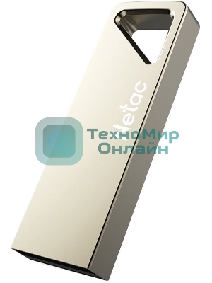 Флешка USB Netac U326 (NT03U326N-064G-20PN), 64Gb, USB 2.0, R/W 50/15, серебристый
