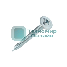 Саморез с прессшайбой Kranz ПШС сверло 4,2х50, пакет (400 шт/уп)