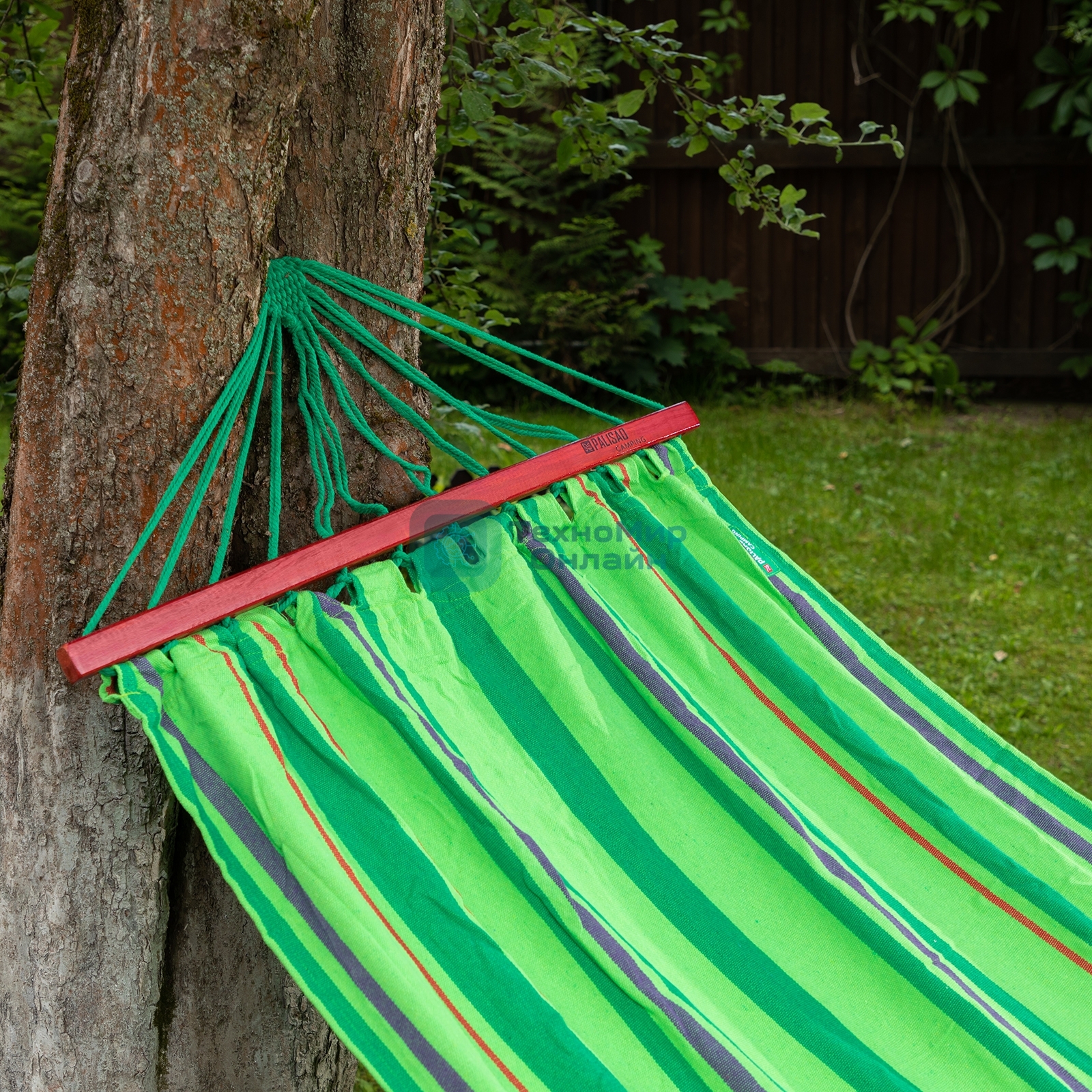 Гамак Palisad Camping 200х100 см, с деревянными планками