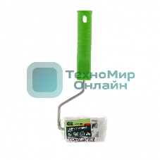 Валик Сибртех велюр с ручкой, 65 мм, ворс 2 мм, D - 36 мм, D ручки - 6 мм