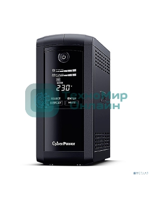 Источник бесперебойного питания UPS CyberPower VP1000ELCD Line-Interactive 1000VA/550W USB/RS-232/RJ11/45 (4 EURO)