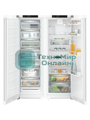 Холодильник Liebherr XRF 5220-22 001 (SFNd 5227-22 001 + SRd 5220-22 001) белый двухкамерный 398/271л морозилка сбоку, No Frost, Side by Side