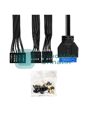 Компьютерный корпус Minitower ExeGate BAA-403U2-AAA400 (mATX, БП AAA400 с вент. 8см, 1*USB/2*USB 3.0, HD Audio, черный)