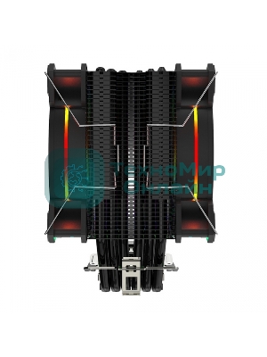 Кулер для процессора Alseye H120D черный, 120 мм, алюминий/медь, 2000 об/мин, 35.5 дБ, 4 pin, 200 Вт, 154 мм