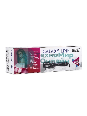 Фен-расческа Galaxy Line GL 4407 черный, 1200 Вт