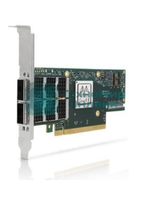 Сетевая карта Mellanox ConnectX-6 VPI adapter card, 100Gb/s (HDR100, EDR IB and 100GbE), dual-port QSFP56, PCIe3.0/4.0 x16, tall bracket