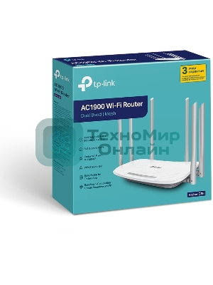 Двухдиапазонный гигабитный Wi-Fi роутер TP-LINK Archer C86 AC1900 с поддержкой MU MIMO/AC1900 Dual-Band Wi-Fi Router