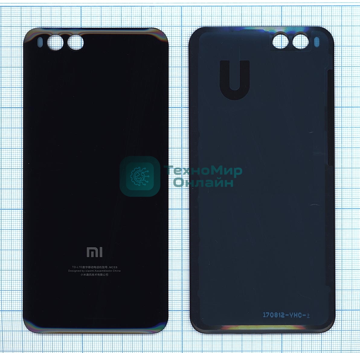 Задняя крышка для Xiaomi Mi Note3 черный