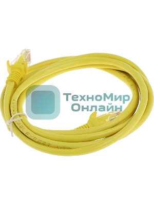 Патч-корд Premier PP12-2M/Y 1000Gbит/с UTP 4 пары cat.5e CCA molded 2м желтый RJ-45 (m)-RJ-45 (m)
