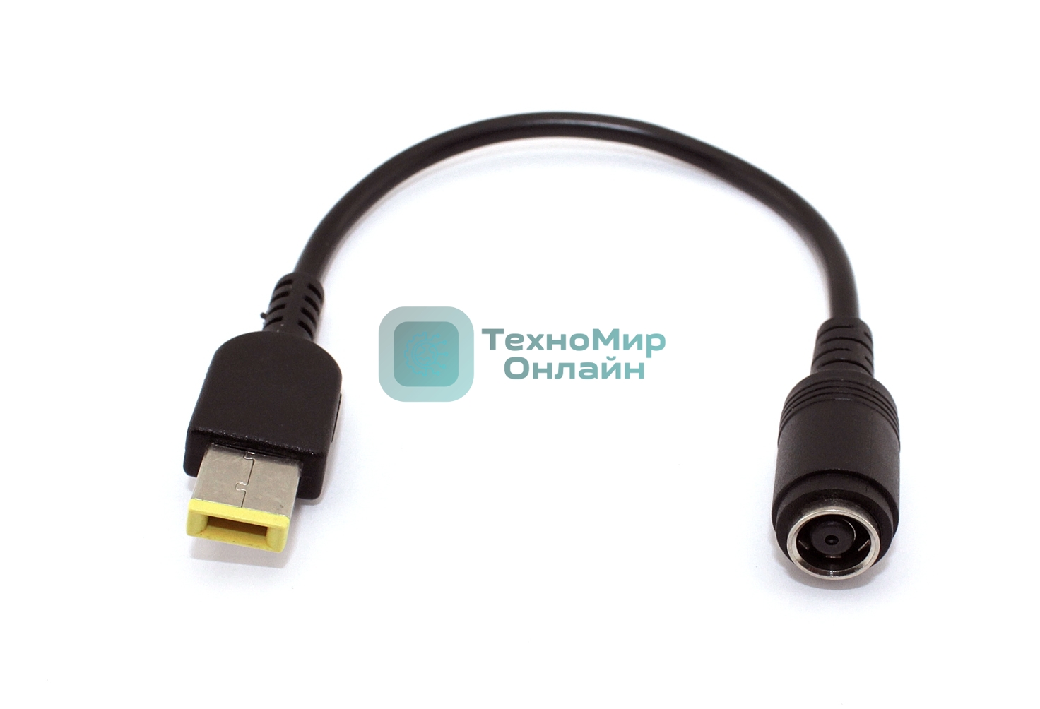 Переходник с круглого штекера Lenovo на прямоугольный