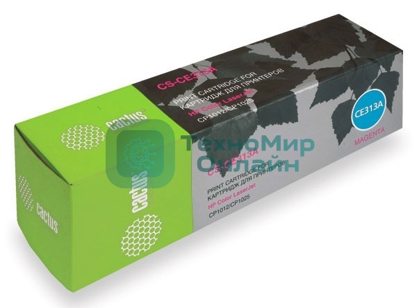 Картридж лазерный Cactus CS-CE313A пурпурный (1000 стр.) для HP LJ CP1012Pro/CP1025