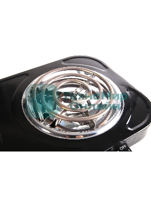 Плита настольная электрическая Energy EN-904В чёрный, 2 кВт, ТЭН, конфорки - 2, нержавеющая сталь, поворотные переключатели