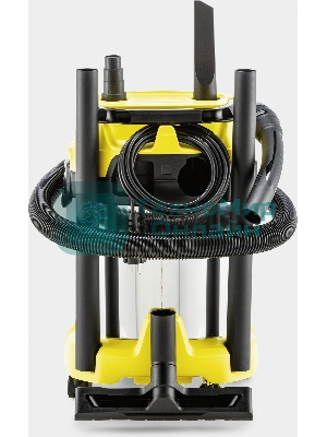 Строительный пылесос Karcher WD 3 P S V-17/4/20 желтый, 1000 Вт, уборка сухая/сбор воды, пылесборник мешок/контейнер, 17 л