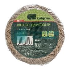 Шпагат джутовый Сибртех 1 мм, L 140 м, 2-ниточный,