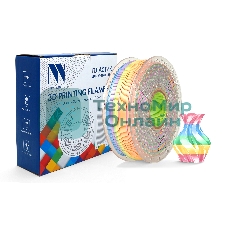 Филамент NVPrint Silk PLA+ Rainbow 04 для 3D печати диаметр 1.75мм длина 330 метров масса 1 кг