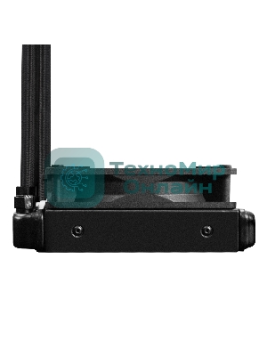 Комплект жидкостного охлаждения ExeGate BlackWater-120V3.PWM.RGb (RGb подсветка, LGA2066/2011/1366/1150/1151/1155/1156/1200/1700/1851/AM4/AM5/FM1/FM2/FM2+/AM2/AM2+/AM3/AM3+, TDP 150W, Fan 120мм 4pin PWM 600-1800RPM Hydro bearing, помпа 3pin 2700RPM, макс. шум 37db, с термопастой, на винтах, черный, Color Box)