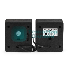 Акустическая система 2.0 ExeGate EX287057RUS Disco 140 Black (питание USB, 2х3Вт (6Вт RMS), 100-20000Гц, черный)