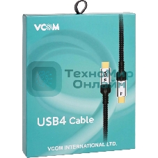 Кабель USB4 TCM--TCM, 5K@60Hz, 40Gbps, PD 240W, 5A, VCOM, 1.2м