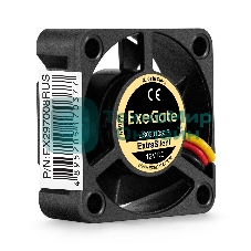 Вентилятор для корпуса ExeGate ExtraSilent ES03010S3P черный, 30 мм, 10000 об/мин, 27 дБ, 3 pin
