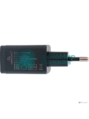 Сетевое зарядное устройство Cablexpert MP3A-PC-57, 5Вт, 1А, 1хUSB, черный, пакет