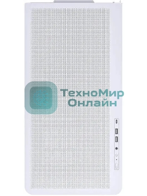 Корпус без блока питания JONSBO D300, Mini-Tower, TG, no fan, 2xUSB-A 3.2 + 1xUSB-C 3.2, mATX, mITX White