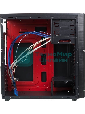 Компьютерный корпус Accord ACC-B301 черный без БП ATX 3x120мм 2xUSB2.0 2xUSB3.0 audio