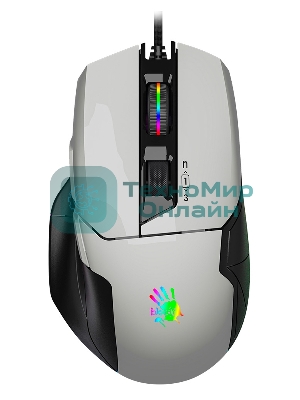 Мышь проводная A4Tech Bloody W70 Max белый, 10000 dpi, USB, кнопки - 9