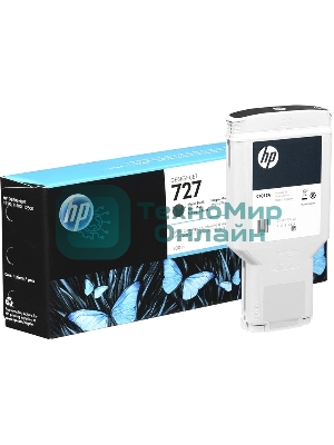 Картридж струйный HP 727 C1Q12A черный матовый, 300мл, для Designjet T920/T1500/T2500