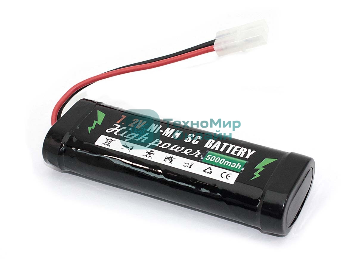 Аккумулятор Ni-Mh 7.2V 5000 mAh AA 134.5*41*25 разъем KET-2P