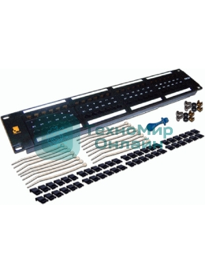 Патч-панель LANMASTER 48 портов, UTP, кат.6, 2U