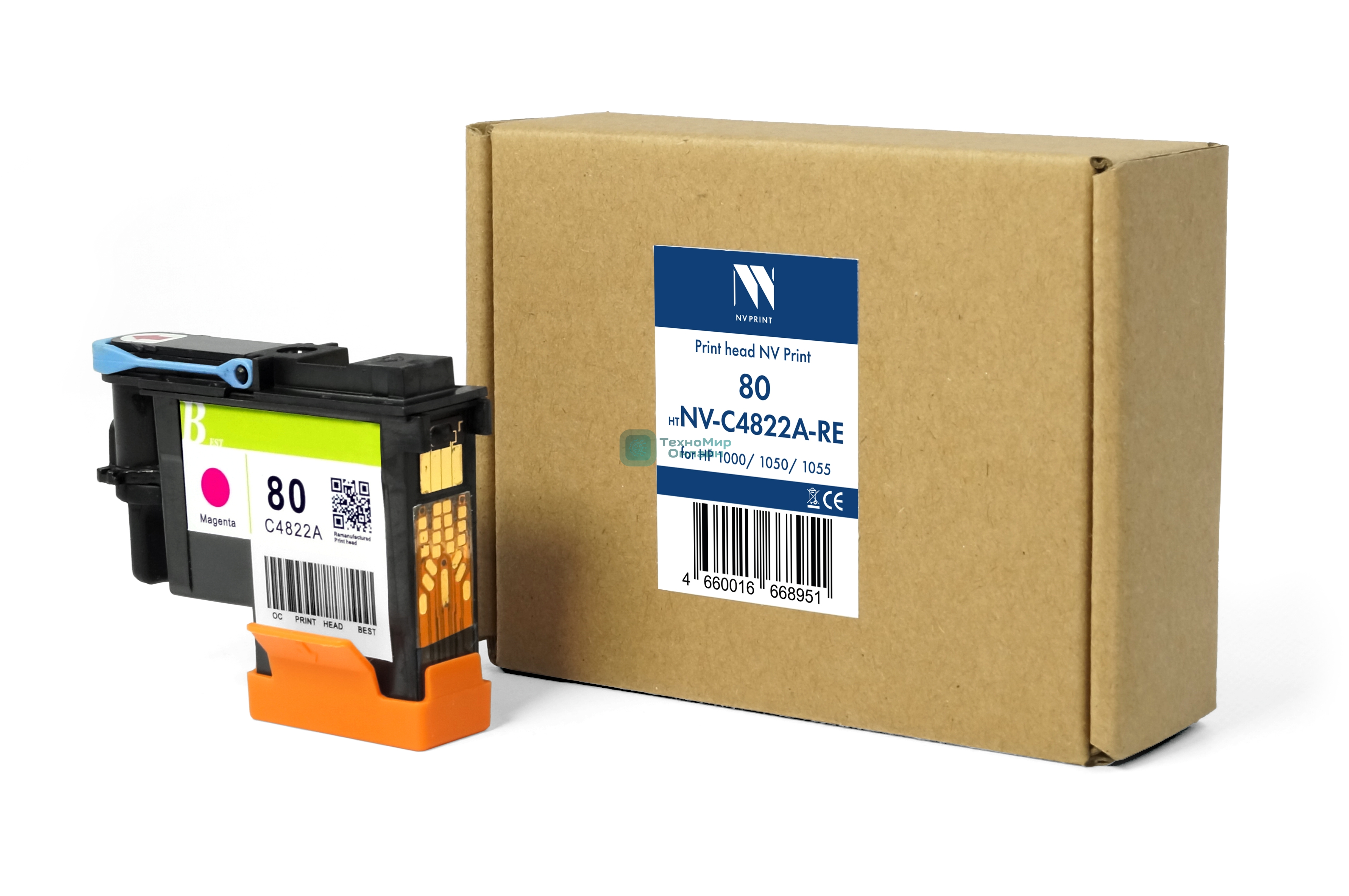 Печатающая головка NVPrint 80 (NV-C4822A-RE) для HP 1000/HP1050/HP1055 (восстановленная, совместимая)