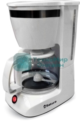 Кофеварка Sakura SA-6109W 1,25л кап