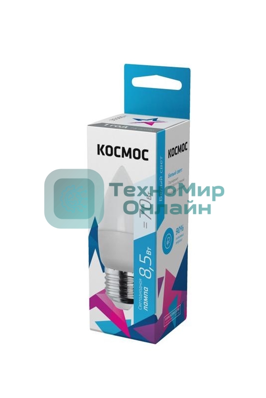 Лампа светодиодная Космос LED BASIC CN 8.5Вт 220В E27 4500К