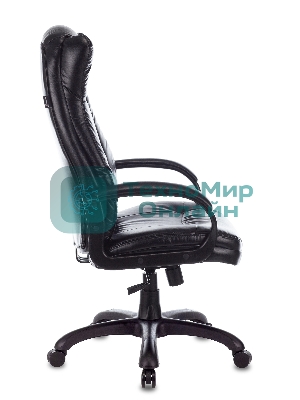 Кресло Бюрократ CH-879N Leather Venge черный, экокожа