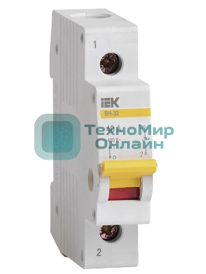 Выключатель нагрузки IEK MNV10-1-040 (мини-рубильник) ВН-32 1Р 40А IEK