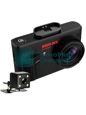 Видеорегистратор с радар-детектором Sho-Me Combo Note WiFi DUO GPS ГЛОНАСС - без камеры заднего вида!
