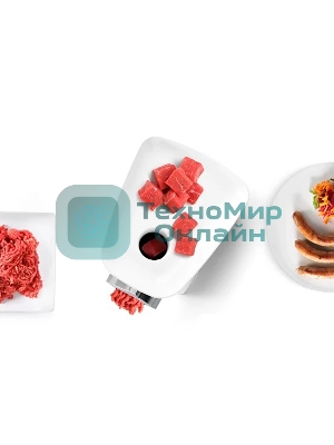 Мясорубка электрическая Bosch MFW2520W белый, 1500 Вт, 1.7 кг/мин, насадки - 4