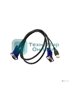 Кабель KVM ORIGO OKVMCU/A1A c разъемами VGA и USB, 1,8 м