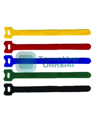 Хомут-липучка Lanmaster LAN-VCM180-GN 180x12мм (упак:20шт) нейлон/полиэтилен внутри помещений зеленый