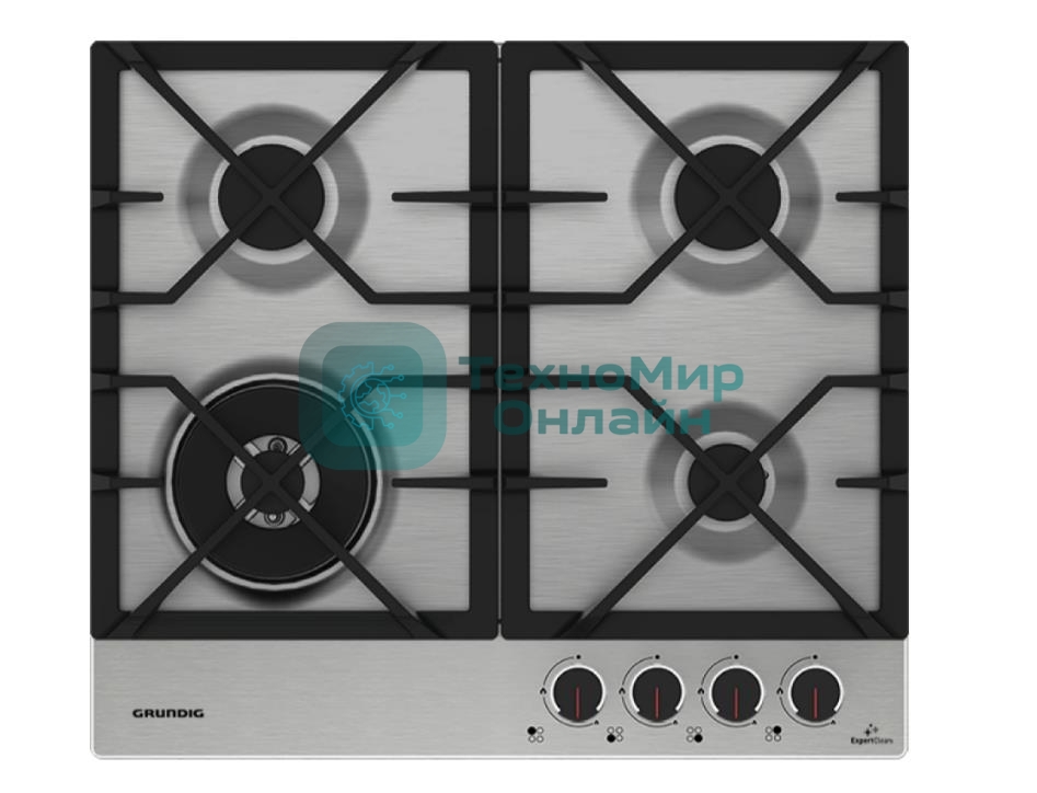 Газовая варочная панель GRUNDIG GIGA 6234260 XE нержавеющая сталь