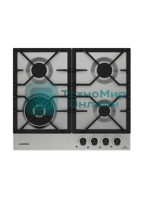 Газовая варочная панель GRUNDIG GIGA 6234260 XE нержавеющая сталь