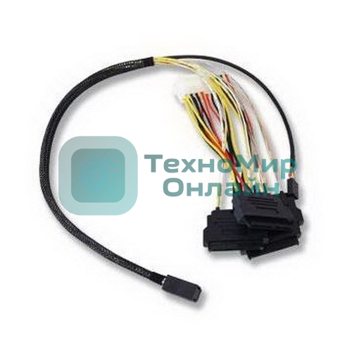 Кабель ACD, INT, SFF8643-to-4xSFF8482+SB (MiniSAS HD-to-SAS internal cable) 100 см