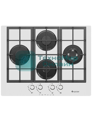 Газовая варочная панель Gefest ПВГ 2231-01 Р12, 4 конфорки, закаленное стекло, белый